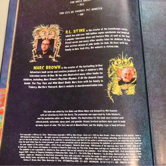 Rare The Little Shop of Monsters by R. L. Stine & Marc Brown 2015 HB Dust Jacket - Picture 9 of 15